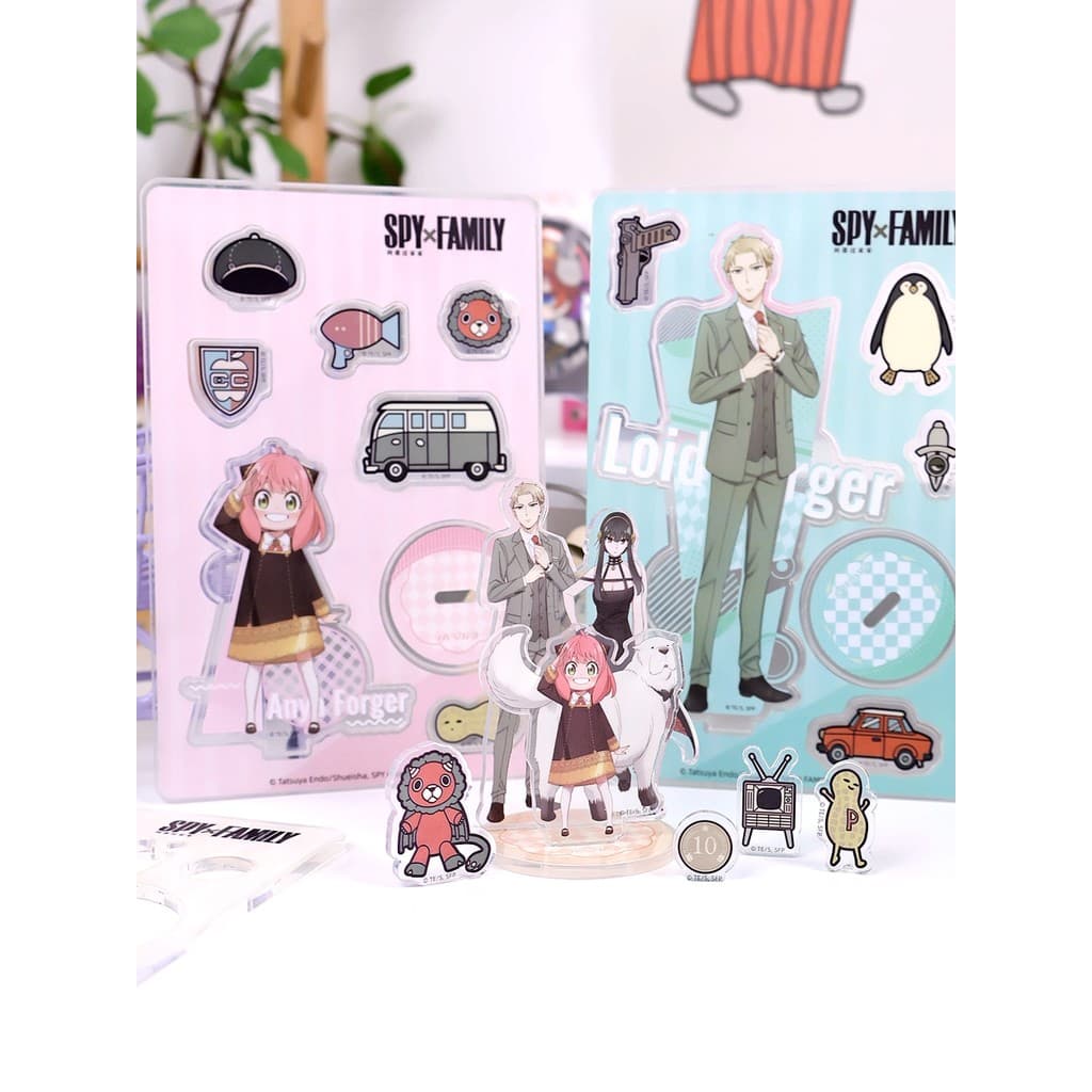 Acrílico pequeno suporte genuíno espião Playhouse Anime mercadoria Arnia Yorl Lloyd Display decoração de mesa