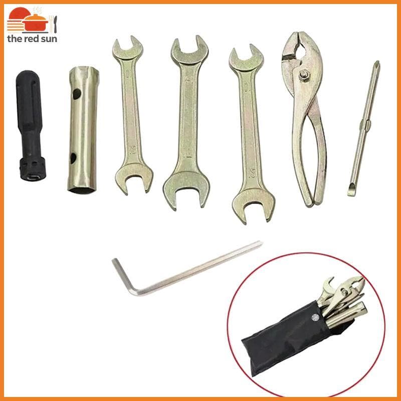 TSBR Universal Motocicleta Vela De Ignição Chave Inglesa Soet Kit Ferramenta Liga Alumínio Reparo Alicate Chaves Fenda .
