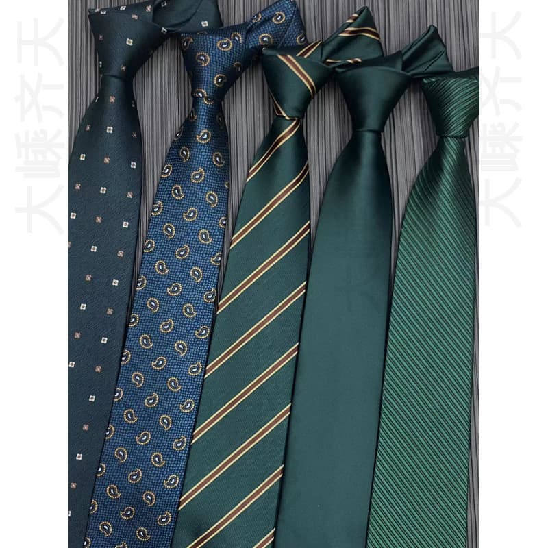 Gravata masculina verde escuro verde escuro verde exército verde puro sarja fina negócios Formal Wear estilo feito à mão