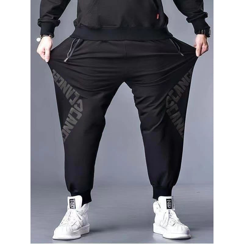 Primavera outono mais gordura plus Size calças de cintura alta gordura calças casuais soltas elásticas calças esportivas