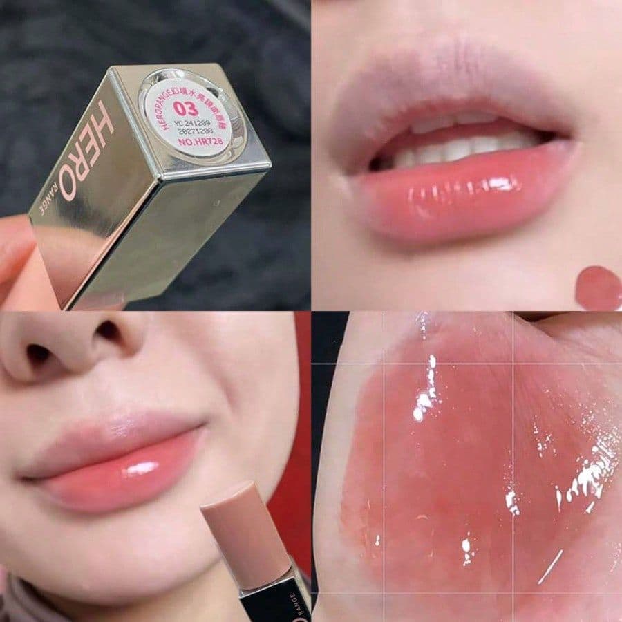 Lip Gloss Herorange Brilhante Hidratante Não Pegajoso Multi Tons Para Iniciantes Uso Diário E Presente