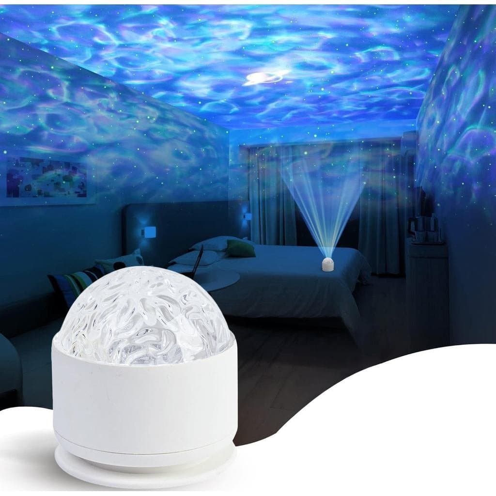 Luzes Sensoriais Calmantes, Brinquedos Sensoriais para Crianças com Autismo, Projetor de Luz Oceânica com 15 Padrões de