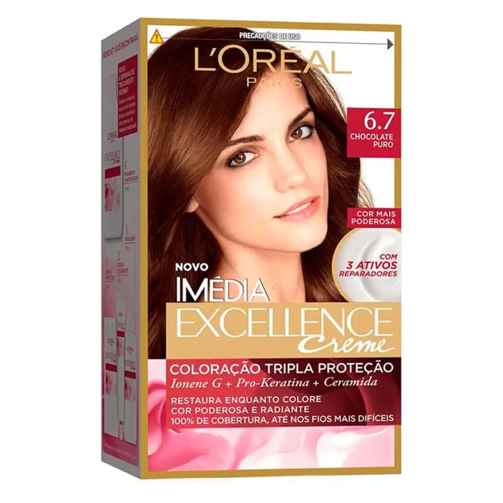 Tintura 6.7 Chocolate Puro Imédia Exellence 1un