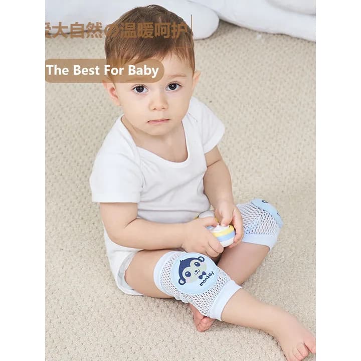 Joelheiras para bebês, joelheiras para crianças pequenas, verão, engatinhando, respiráveis, resistentes a choques, apren