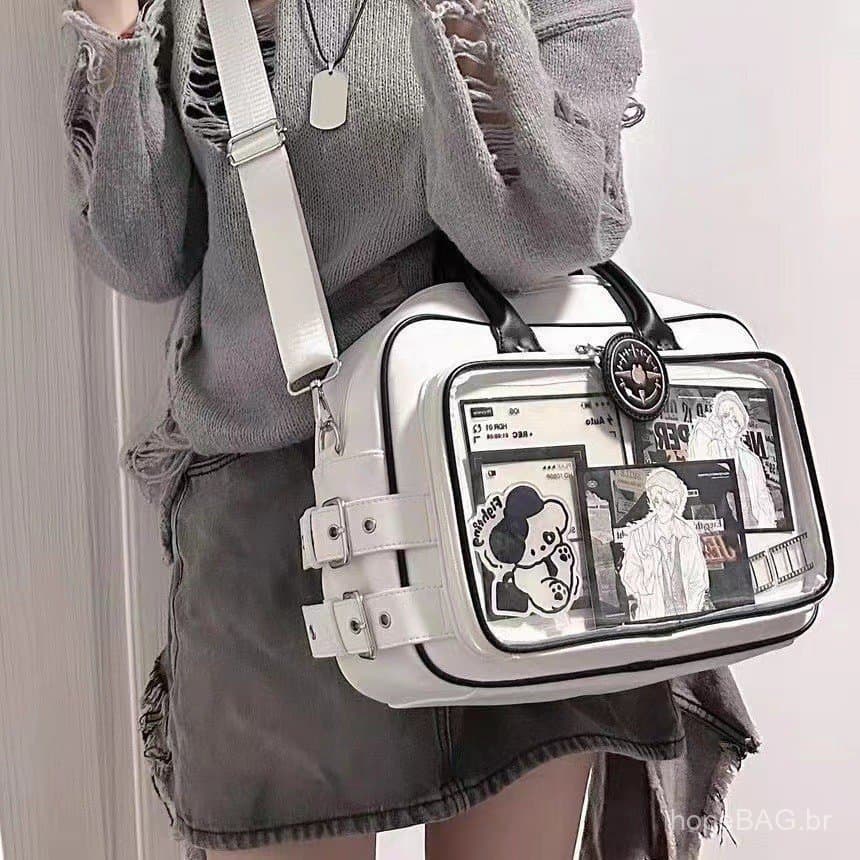 Bolsa Transversal Feminina Ita Bag Grande Capacade Diaria Versatil Bolsa de Ombro Com Compartimento Externo