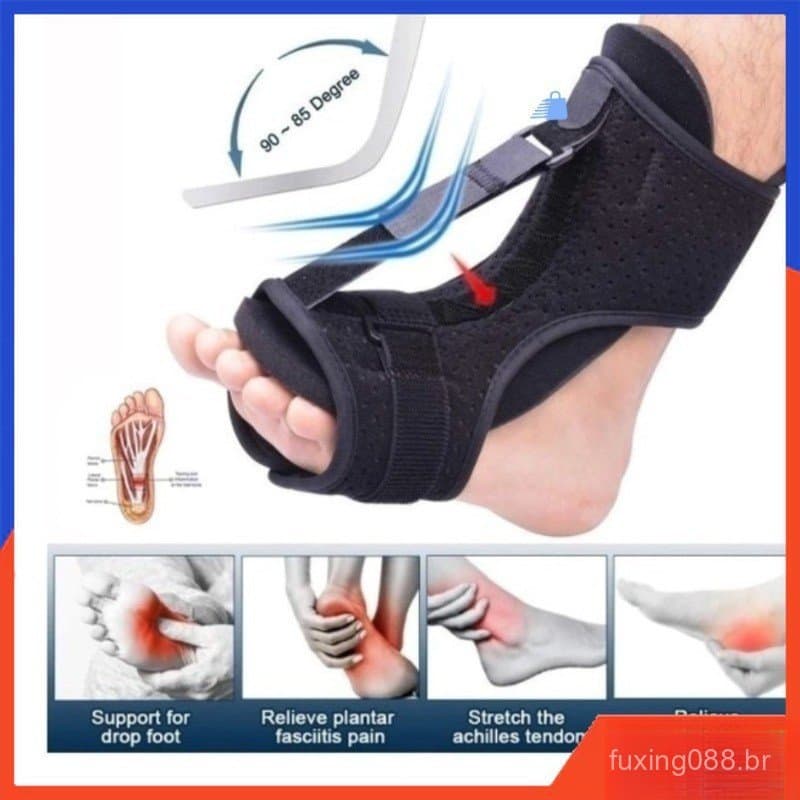 【24 Hora Envio】Órtese Noturna Fascite Plantar Esporão Tala Ortopédica Suporte Pé