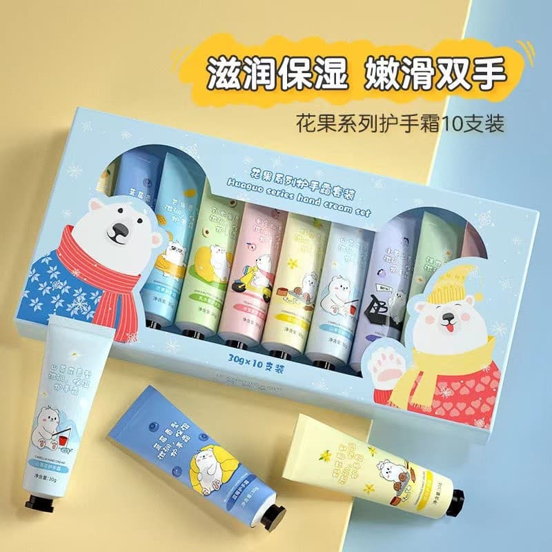 Caixa de presente creme para as mãos dos desenhos animados conjunto de creme para as mãos caixa hidratante hidratante An