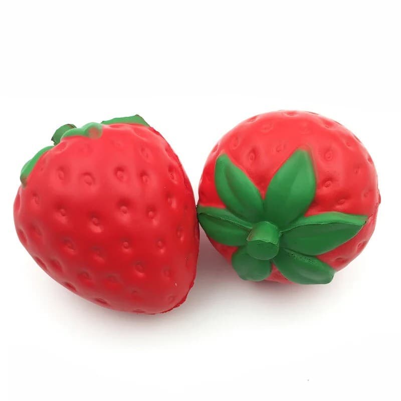 Jumbo Morango Mole Brinquedo Lento Subindo Antiestresse Para Adultos Anti Ansiedade Brinquedos Não Tóxico Espremer Alívi
