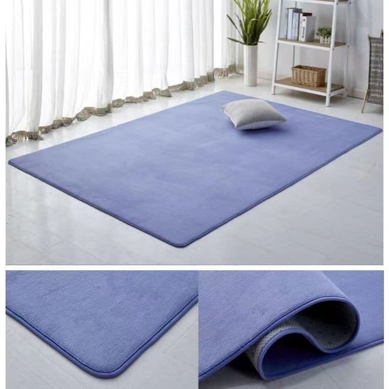 [Novo produto] Tapete doméstico de lã Coral Tapete Tatami moderno estilo simples sala de estar quarto cor sólida tapete