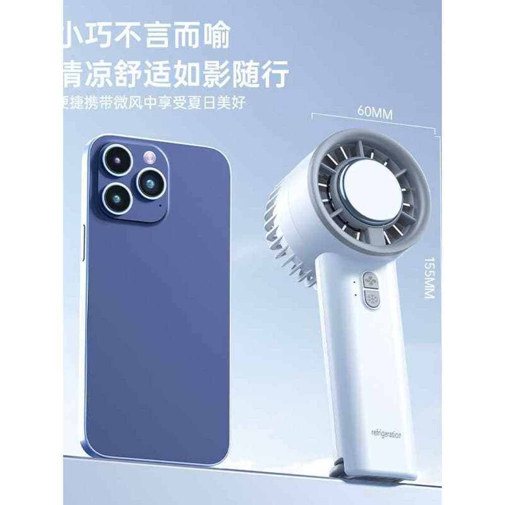 Novo estilo semicondutor bloco de gelo ventilador refrigeração portátil pequeno Desktop carregamento Turbo Mini ventilad