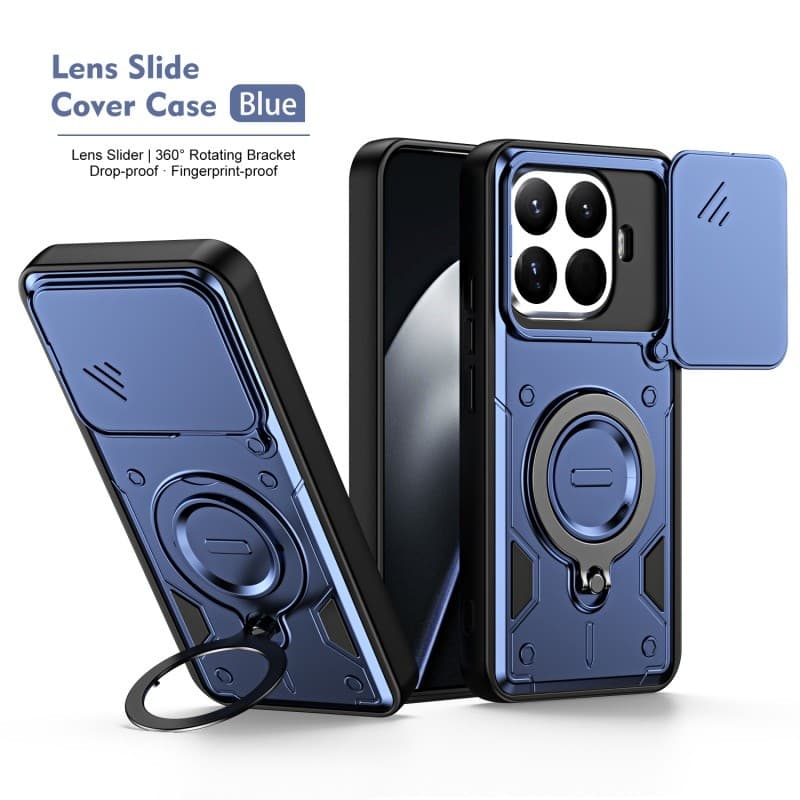 Tianhuan capa de lente deslizante capa de telefone adequada para xiaomi 15TPro suporte rotativo xiaomi 15T engrossado gr
