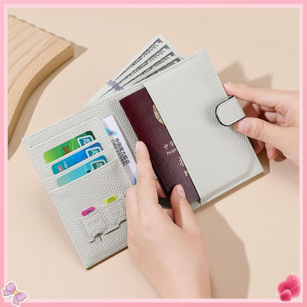 Porta-Passaporte RFID , Bolsa Para Com Certificados De Cor Sólida Em Couro PU , Cartões Antirroubo