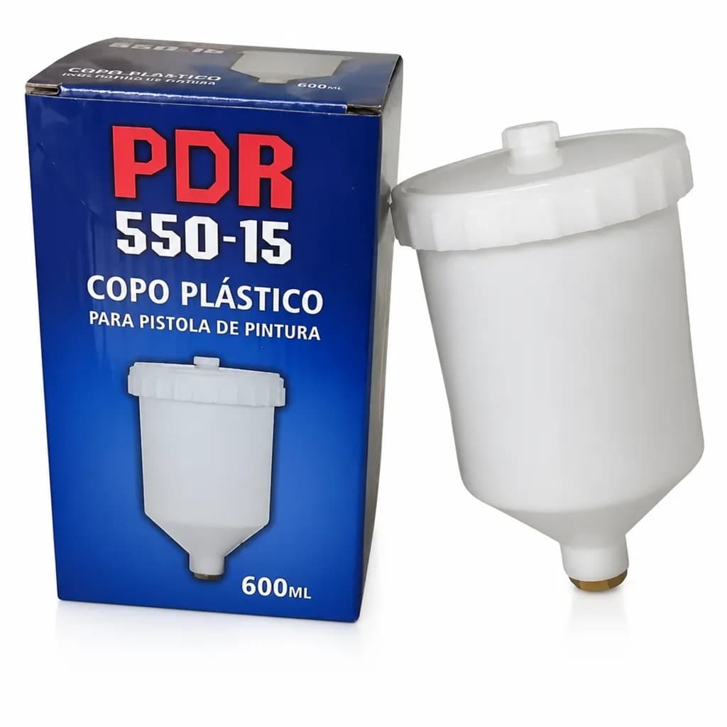 COPO CANECA PARA PISTOLA DE PINTURA BRANCO PRO 550/530 600ML PDR