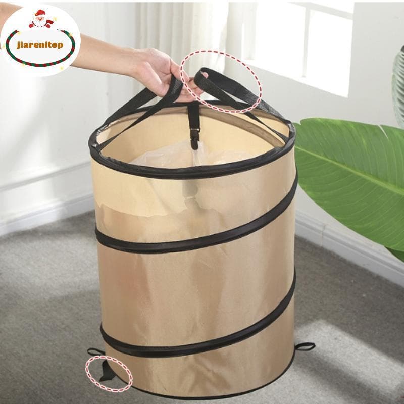 jiarenitop 1 Unidade De Lata De Lixo , Saco Dobrável Para Acampamento Ao Ar Livre Resíduos De Jardim , Folhas E Quintal