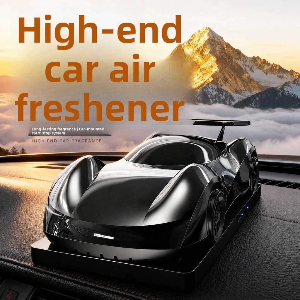Carro aromaterapia modelo de carro forma atomização difusor fragrância no carro Start Stop painel desodorização Unisex