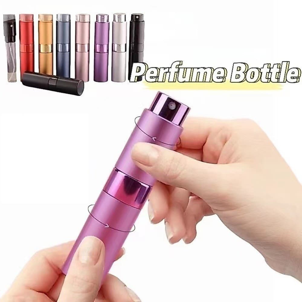 Novo 8ML Portátil Mini Frasco De Perfume Atomizador Spray Garrafa De Viagem Dispensador Pulverizador Garrafas Recarregáv