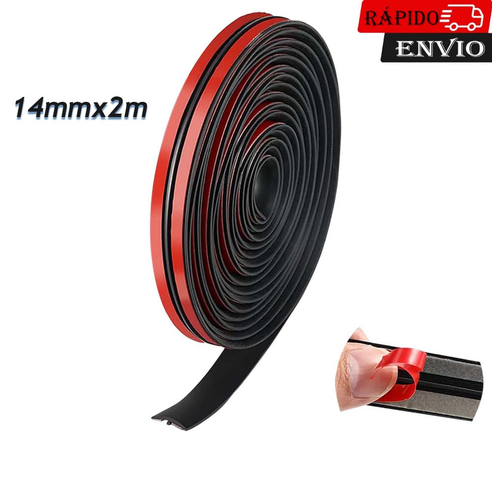 Kit De Vidro Protetor De Selante De Para-Brisa De Teto Automático Vedação De Borda De Tira De Borracha De Carro 14mmx2m