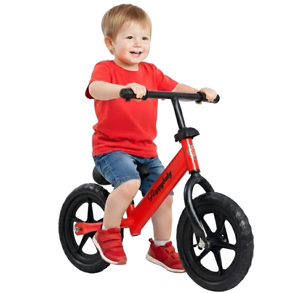 Bicicleta Sem Pedal Treino Equilíbrio Infantil Vermelha Aro 10 - Castela