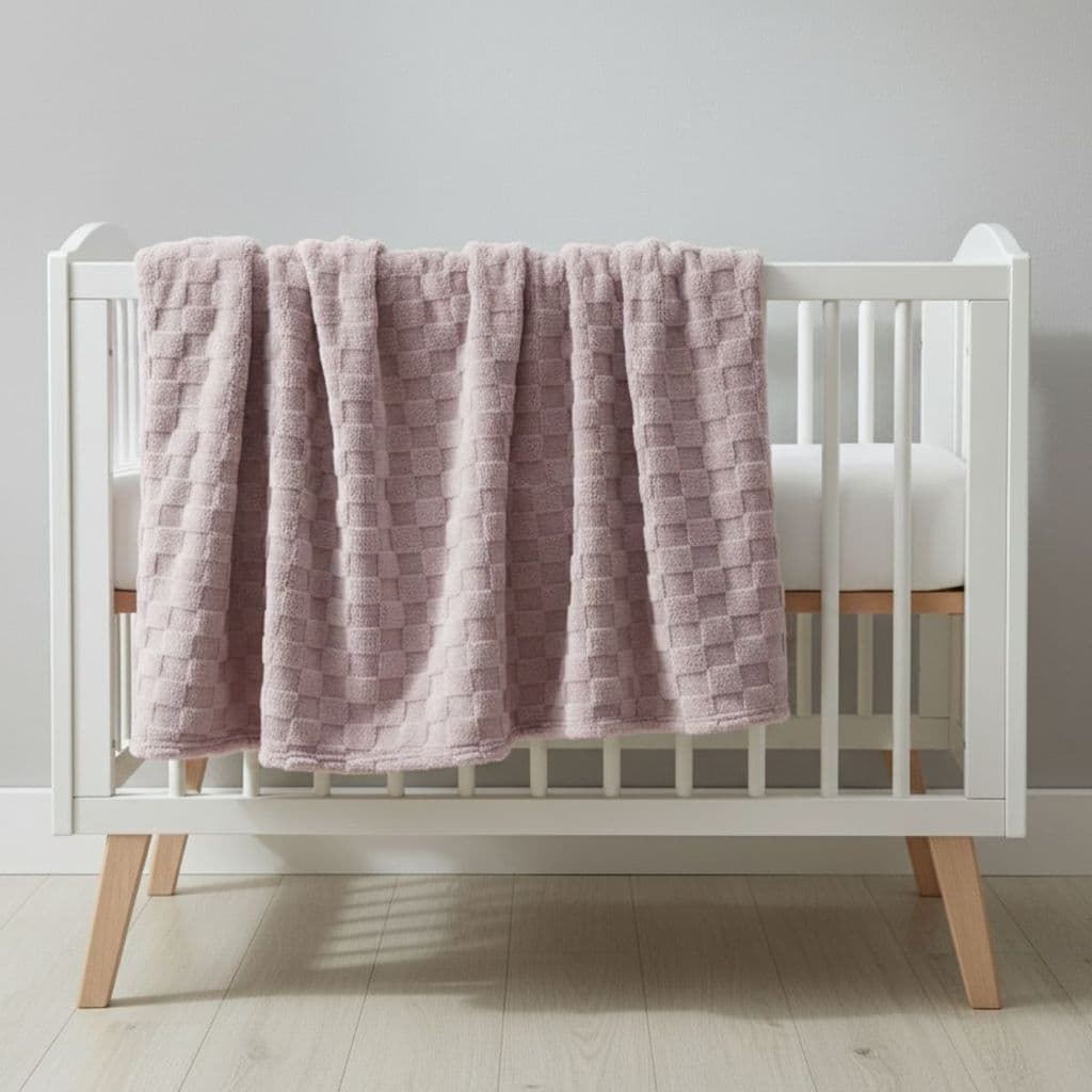 Cobertor De Bebê Antialérgico Microfibra Com Relevo 90x110cm