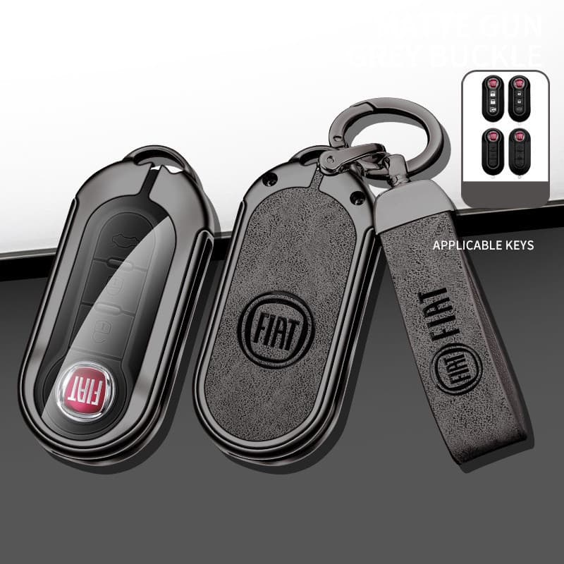 Capa de Chave em Liga de Zinco para Fiat Ducato 500 500L Panda Grande Punto Lancia Musa, Acessórios para Chave de Carro