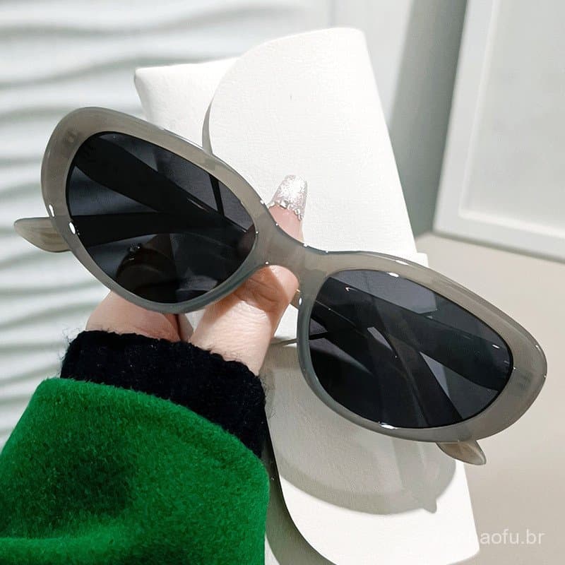 Óculos de Sol Polarizados 5110 New TR Populares para Mulheres, Óculos de Sol Retro Estilo Olho de Gato com Armação Grand