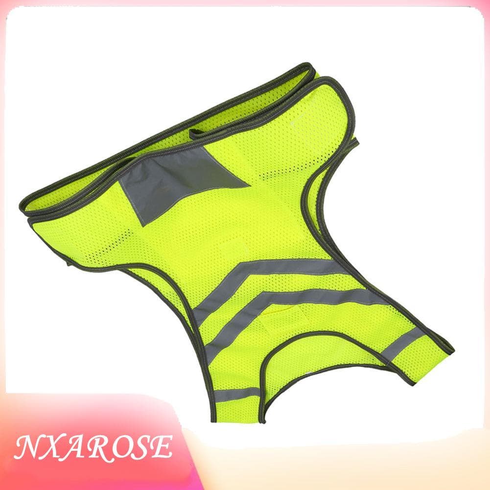 Nxarose Colete refletivo esportivo nxarose ultraleve respirável confortável ao ar livre alta visibilidade ajustável
