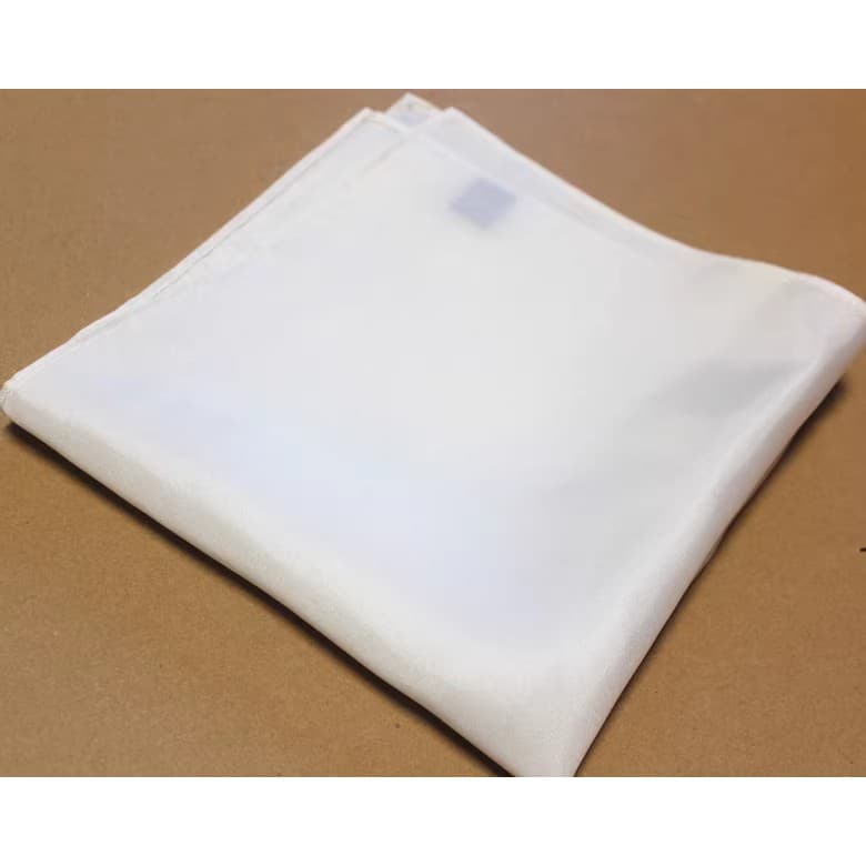 Exportação de comércio exterior Original única seda amoreira bolso branco lenço quadrado lenço quadrado lenço masculino