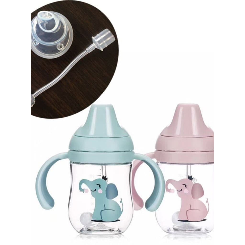Copo canudo para toddler Copo bico silicone bebê Copo bico macio silicone para dentição Yipin bebê elefante duckbill cop