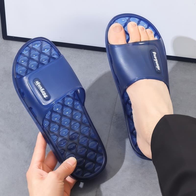 Shunhang Sandálias masculinas de cristal com tendão de carne, chinelos desodorantes para pés, antibacteriano, verão, ant