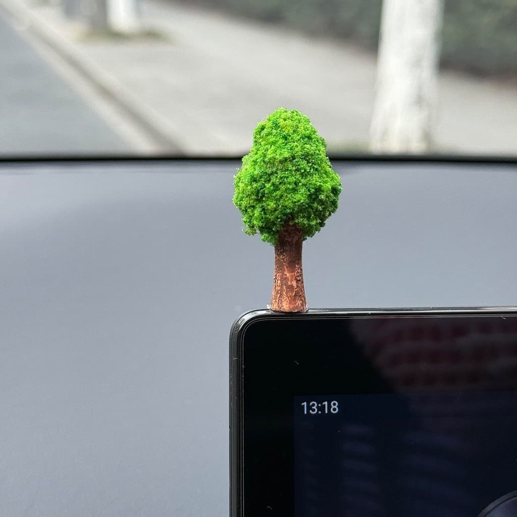 Novo Display de carro decoração pequena árvore primavera novo estilo multifuncional Micro vista simulação criativa árvor