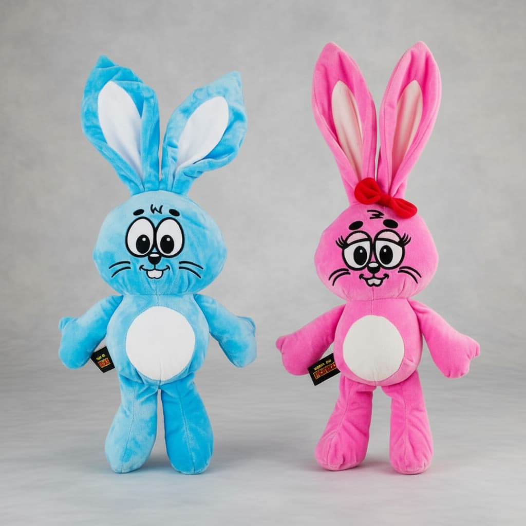 kit 2 Coelho DALILA e SANSAO De Pelúcia 25cm - Turma Da Mônica PLUCHE ORIGINAL antialérgico Unidade