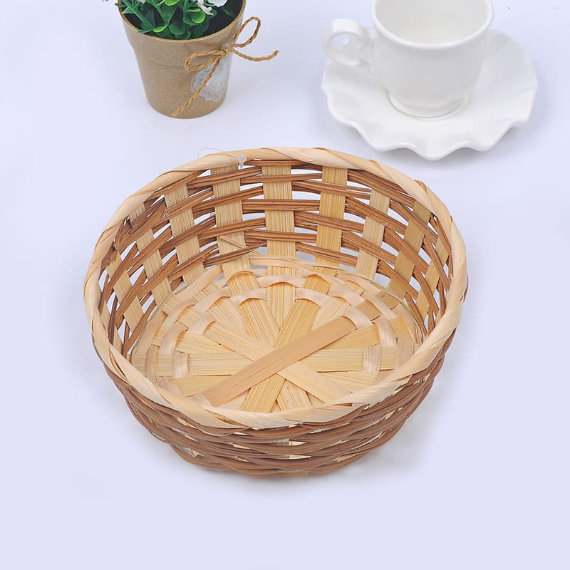 [Ecológico e Sustentável] [Design Artesanal] [Feito à Mão] Cesta de Bambu/Frutas/Decoração/Estilo Natural