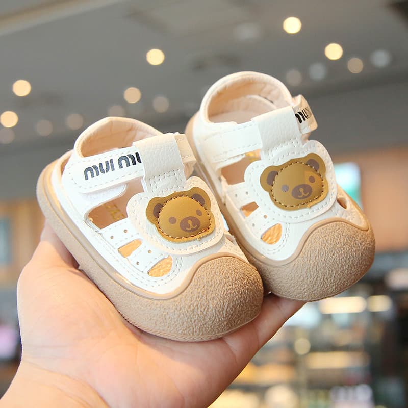 Verão novo estilo bebê criança sapatos meninos meninas crianças sapatos de praia de sola macia 0-3 anos de idade Baotou