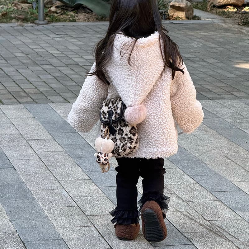 Leopardo impressão Retro pelúcia estilo ocidental meninas saco do mensageiro pequeno saco outono inverno moda menina sac