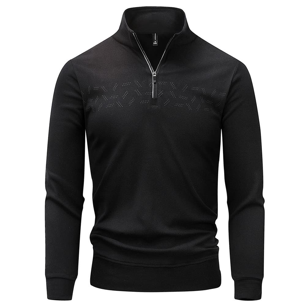 Ao ar livre gola alta esportes Polar velo jaqueta masculina de manga comprida camiseta topo quente escovado lã alemã de