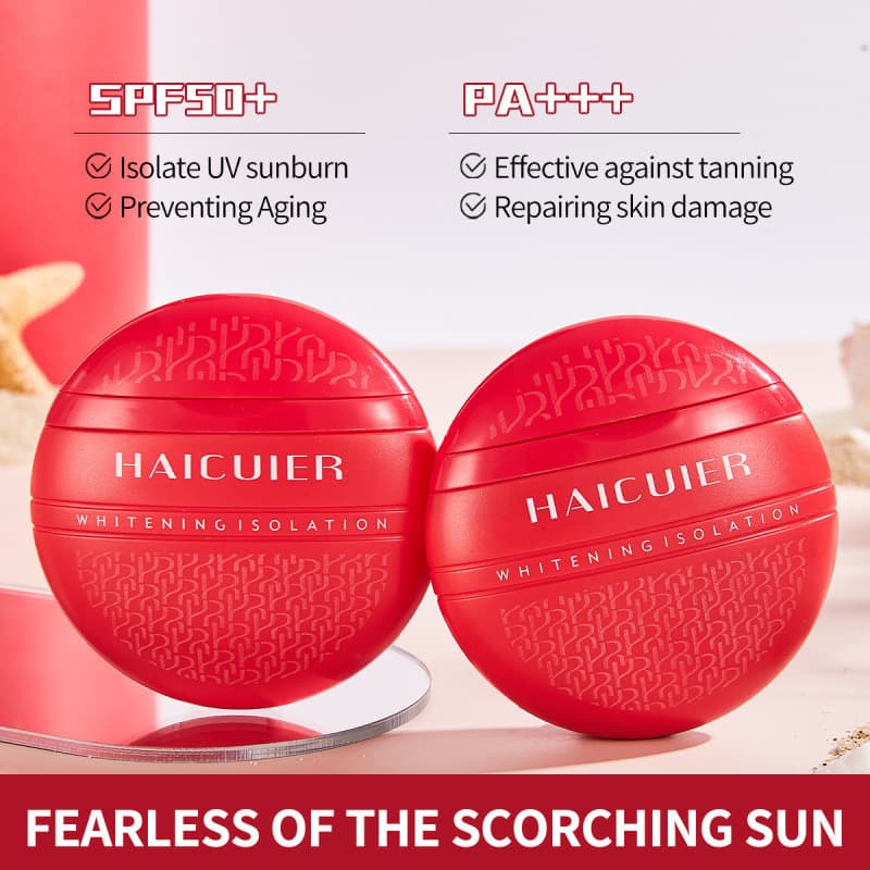 Protetor Solar Clareador Banhai Cui'er SPF50+PA+++ à Prova d'Água, Resistente ao Suor, Proteção UV SZPY