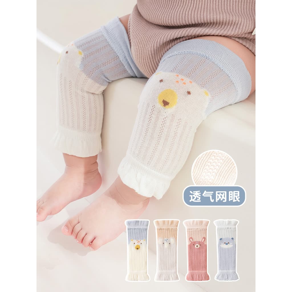 Joelheiras para bebês, verão, ar condicionado, Leggings para bebês, boca solta, meias para recém-nascidos, malha ultrafi