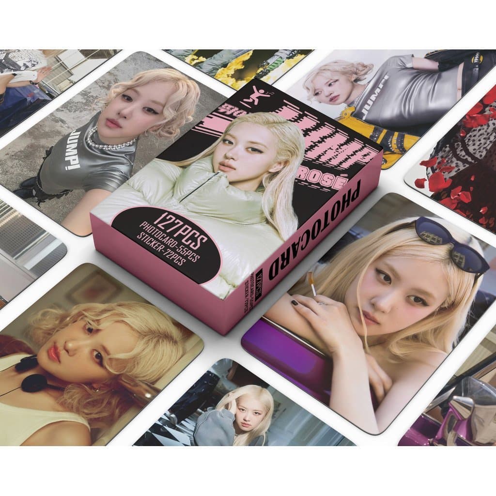 KPOP 127 Unidades/Caixa BLACKPINK Solo ROSE Photocards JUMP LOMO Cartão De Coleção