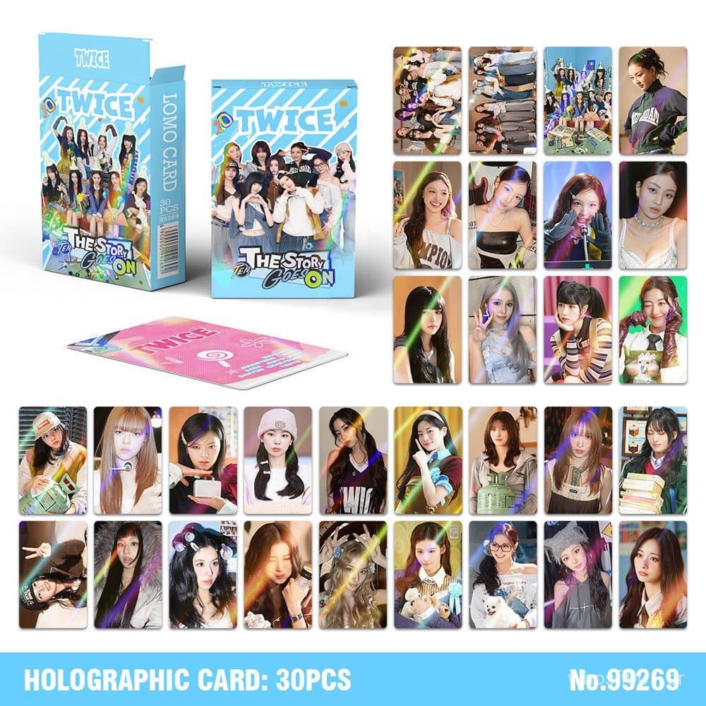 30 Unidades/Conjunto Kpop Idol Duas Vezes Cartões Fotográficos lomo A laser Para Coleções De Fãs