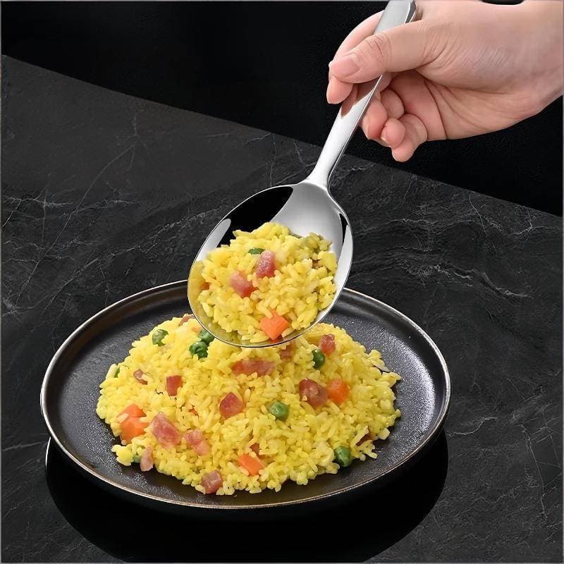 Conchas De Aço Inoxidável Para Servir Sopa , Arroz , Colher De , Furo De Drenagem , Alça Com Isolamento Térmico , Utensí