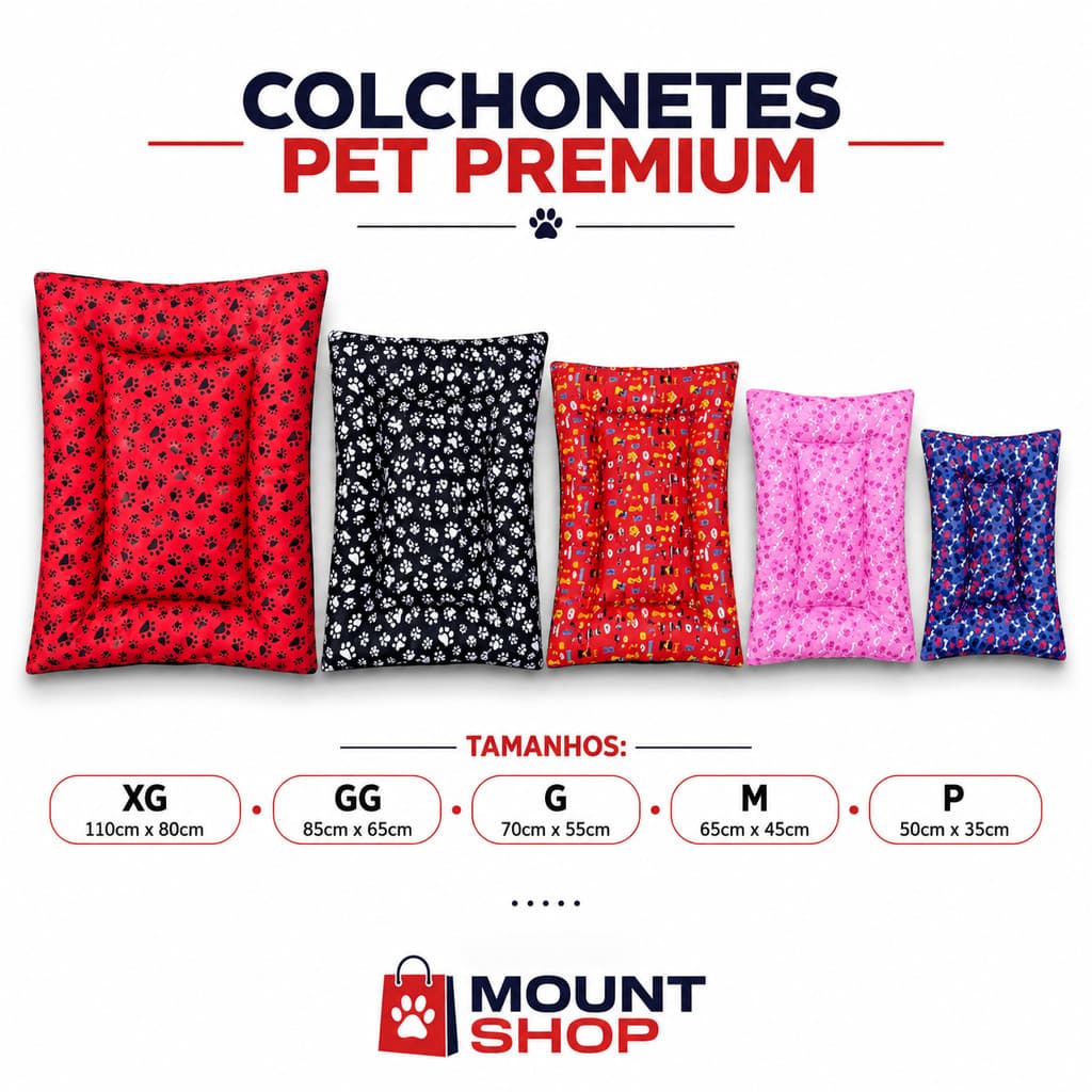 Caminha Pet Premium 3 zíperes Conforto Lavável P ao XG