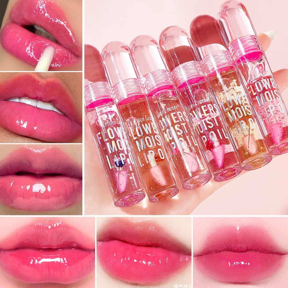 Esmalte Labial Com Brilho De Água Que Muda De Calor , Hidratante De Pétalas Dudu Blam Cor