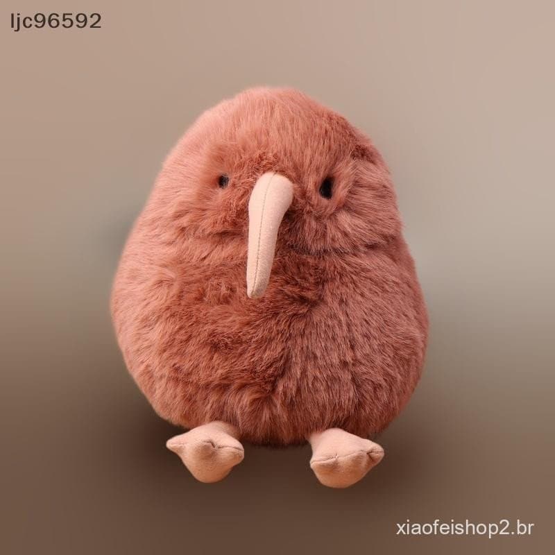 [ljc] 1 Peça 11.5/20 Cm Bonito Brinquedo Kiwi Realista Macio Pássaro Travesseiro De Pelúcia Artificial Boneca Pingente S