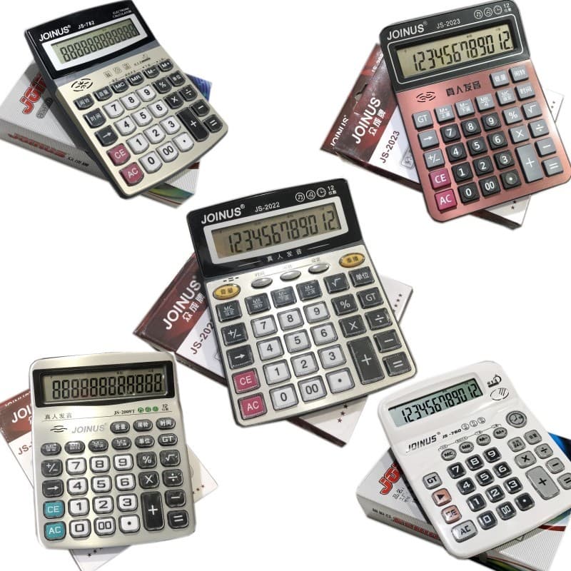 Zhongcheng 873/760/2009 Grande calculadora de voz com pronúncia ao vivo Botão grande Cálculo de negócios de escritório f