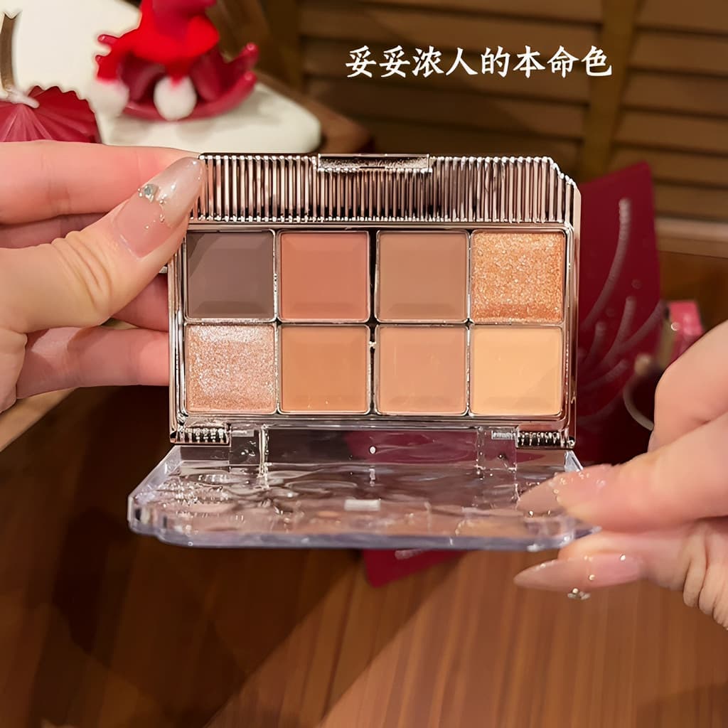 Fantasma urso oito cores sombra estilo coreano Melade fosco perolado estilo coreano luz rosto All-Match paleta de sombra