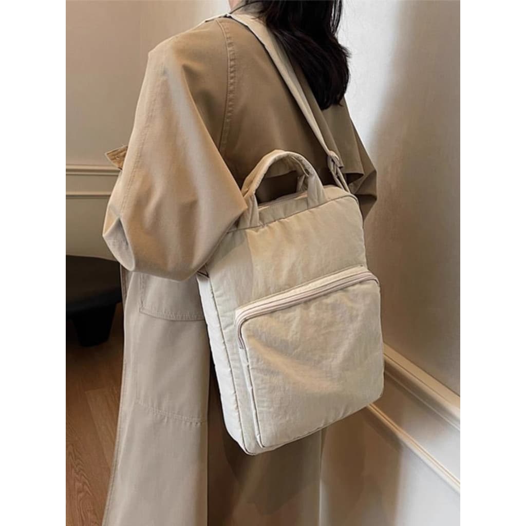 Nova bolsa feminina engrossada sacola Tablet 50cm Notebook estudante universitário Commuter simples ombro mensageiro sac