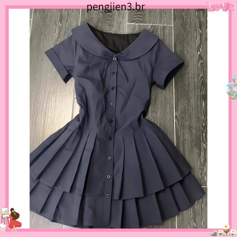 Vestido De Saia Curta Evasê Estilo Formal Feminino E # 39 ; s Verão 2026 Novo High-End u nique Bonito Verificação Cintur