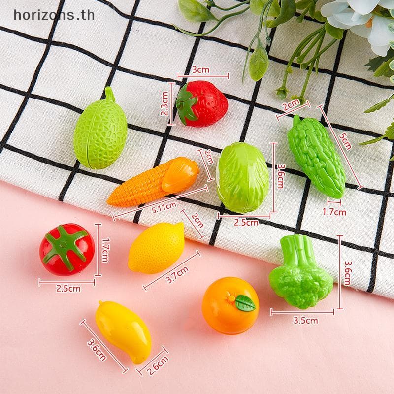 [B & H] 10pcs Mini Simulação Frutas Legumes Brinquedo Crianças Fingem Brincar Acessório De Casa De Bonecas { th }