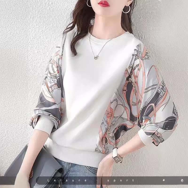 Pronto estoque 2026 novo estilo moletom feminino primavera outono moda tamanho grande solto jaqueta superior em torno do