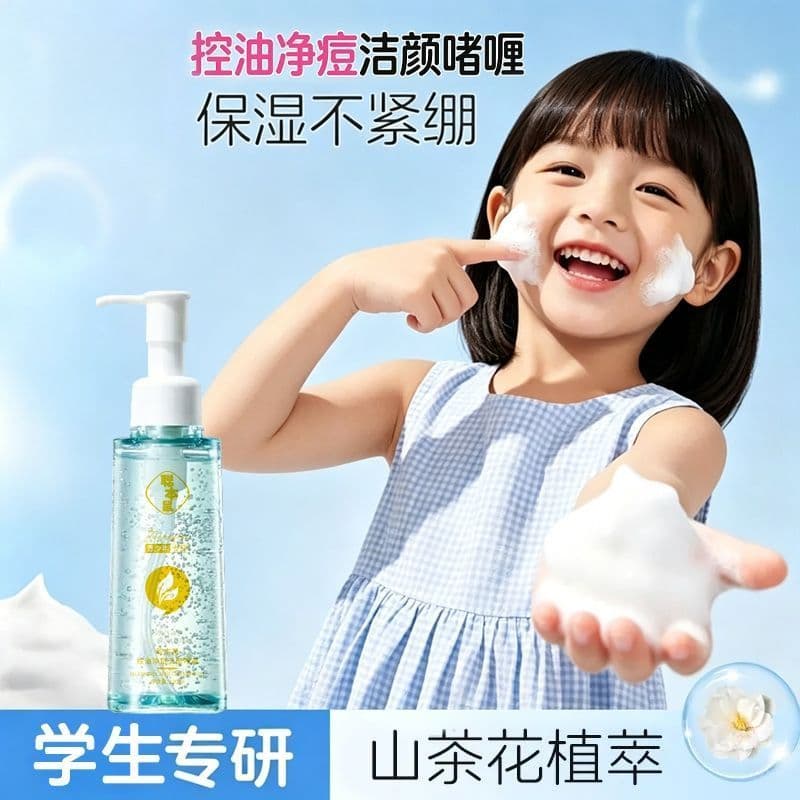 Controle de óleo Acne Gel de limpeza hidratante estudante limpador Facial limpeza profunda refrescante pele sensível hom